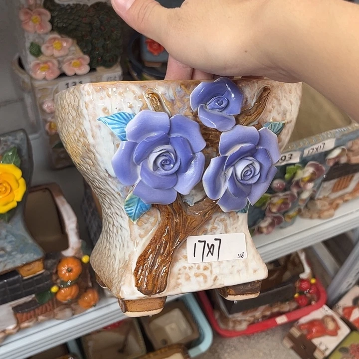 紫砂花盆粗陶材质多肉花盆