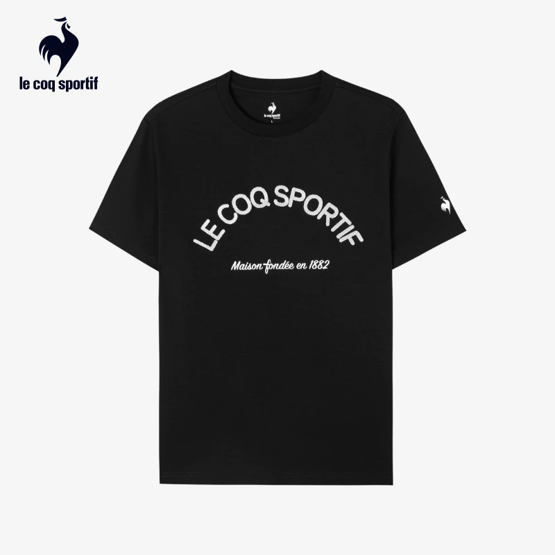 乐卡克法国公鸡2025春夏新款中性圆领短袖T恤