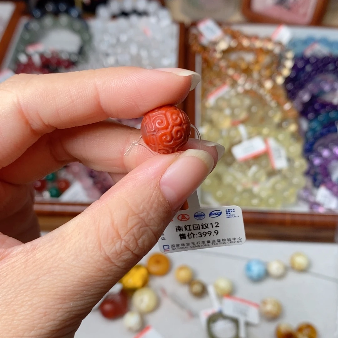 南红玛瑙未镶嵌手链南红回纹12