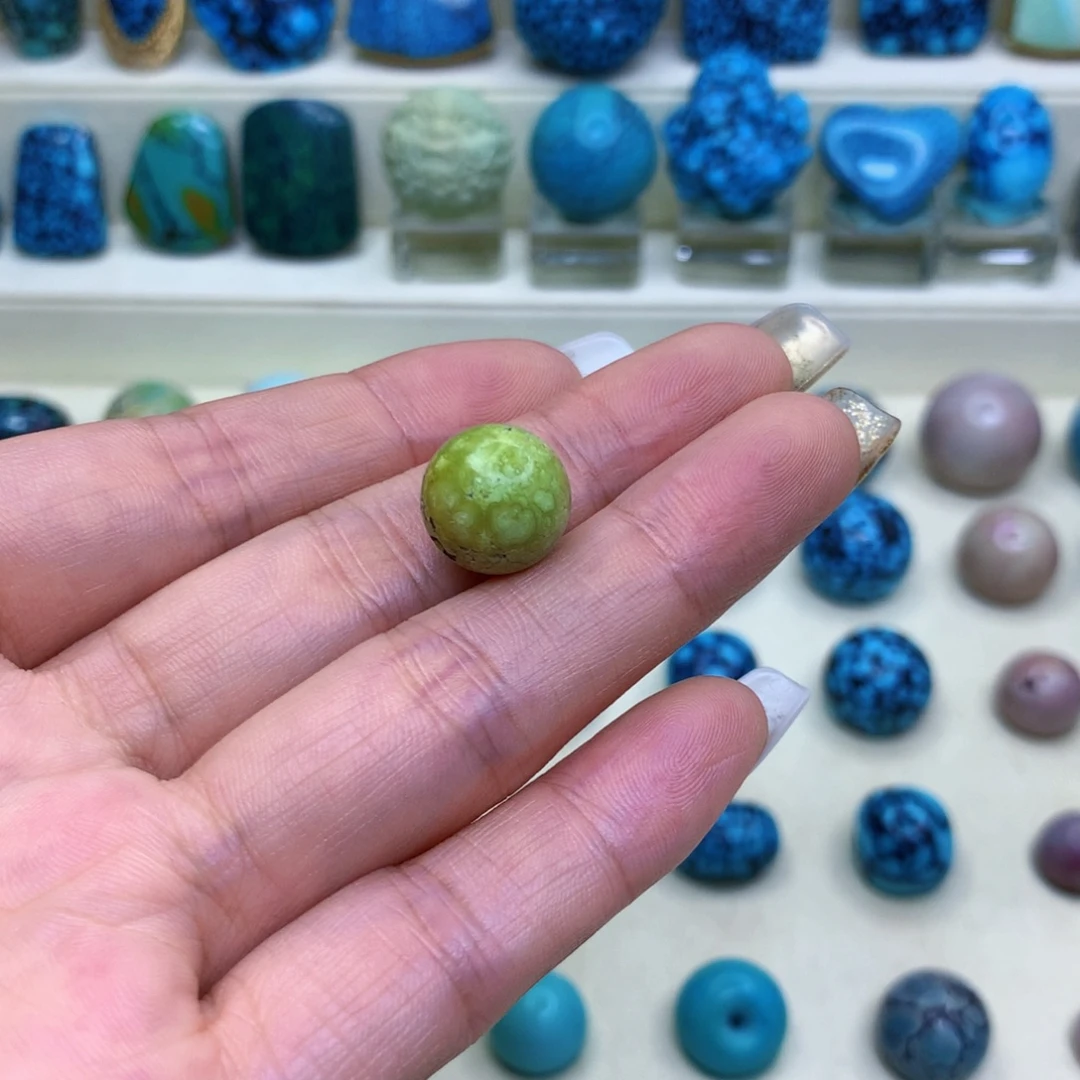 未镶嵌绿松石三彩随行