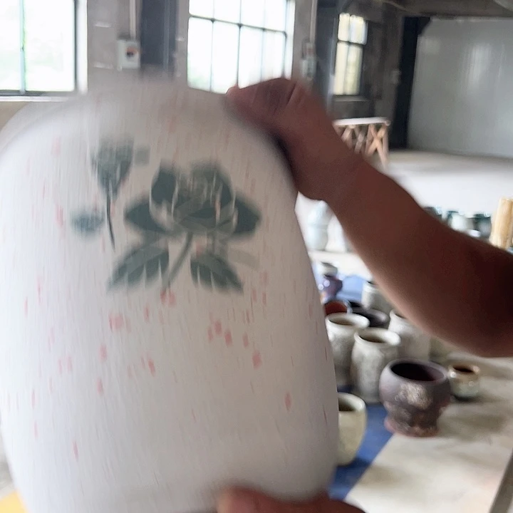 紫砂花盆高26口20