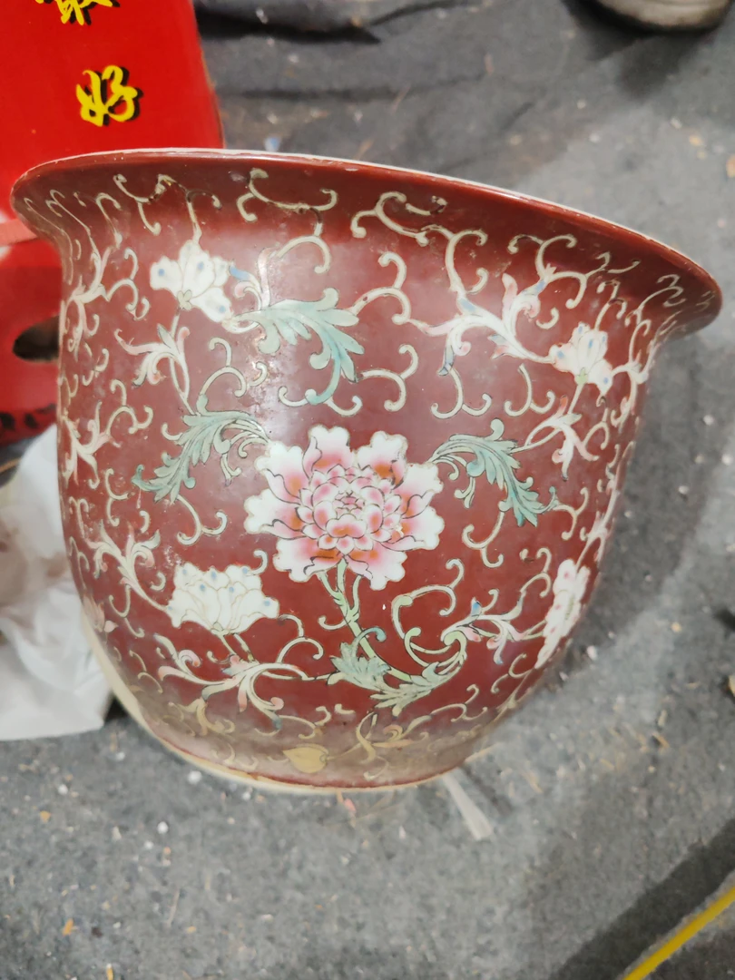 景德镇陶瓷手绘花盆