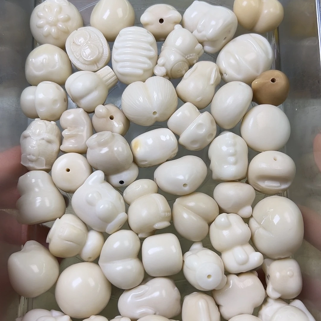 菩提根/象牙果手串瑕疵白混50课