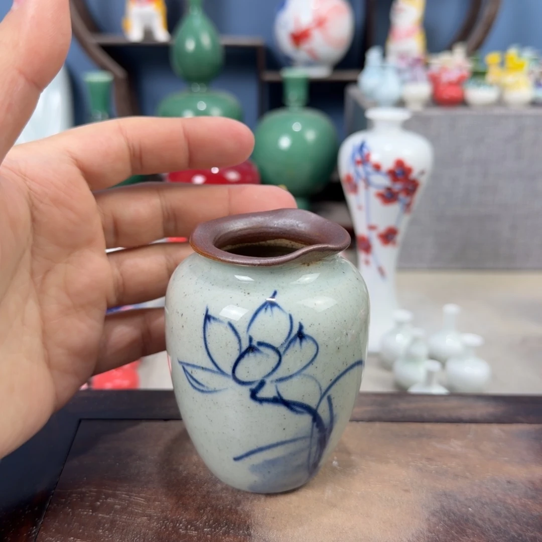 陶瓷手工小花器摆件