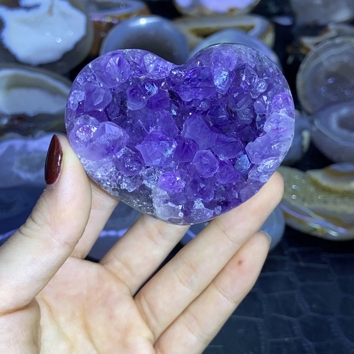 珠宝半成品未镶嵌水晶爱心