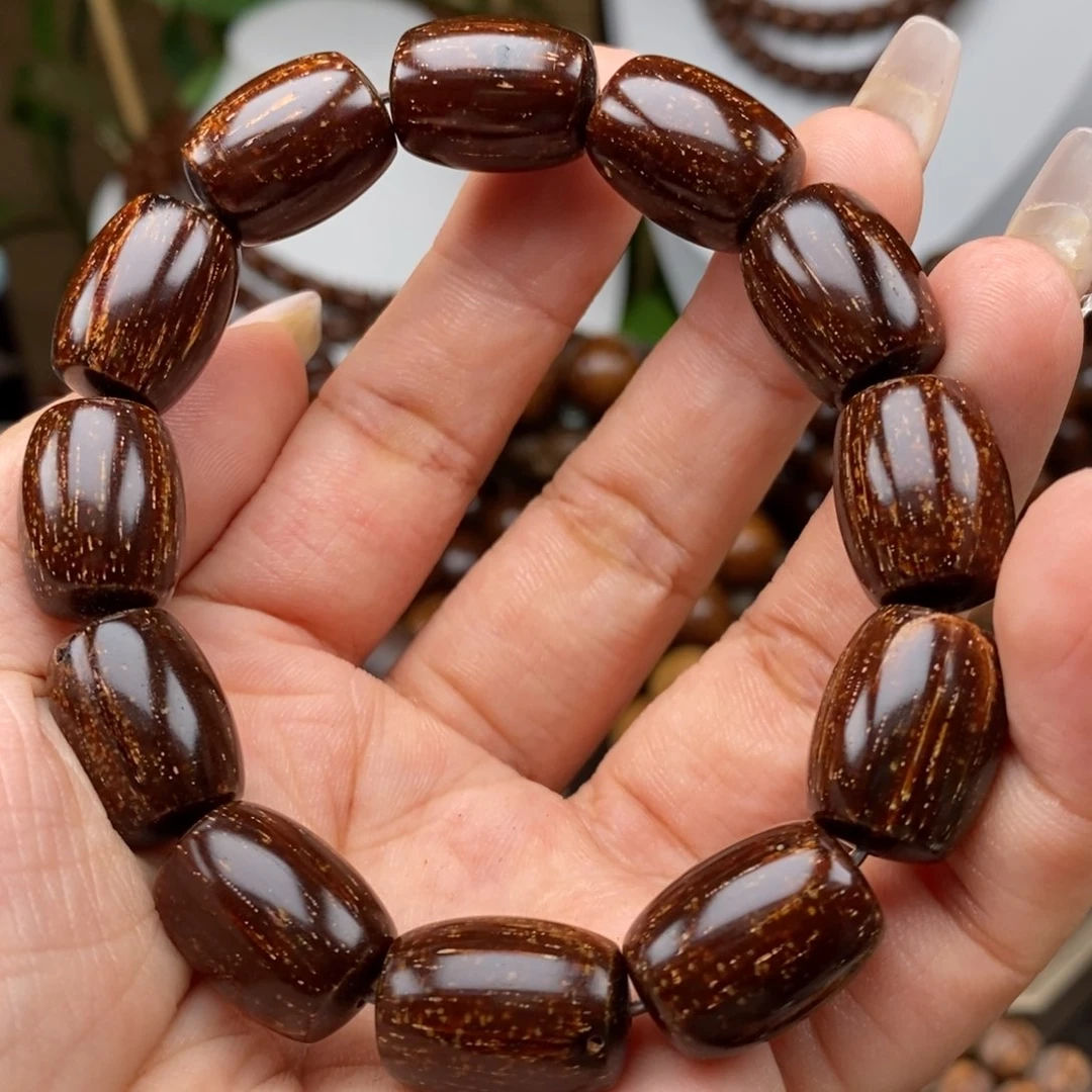 贡木手串/手链贡木1318红冰爆星虫漏