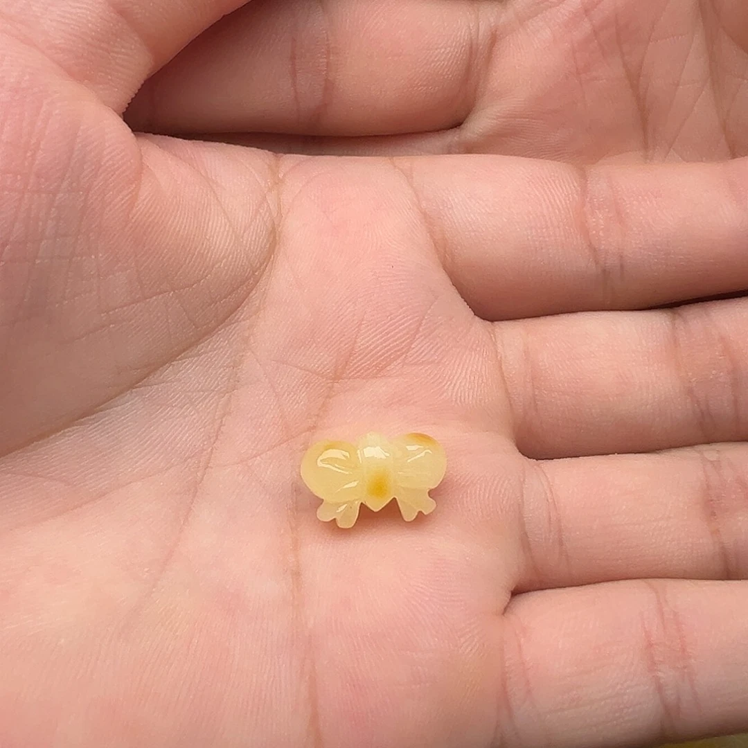 蜜蜡颈饰未镶嵌蝴蝶结提溜吊坠