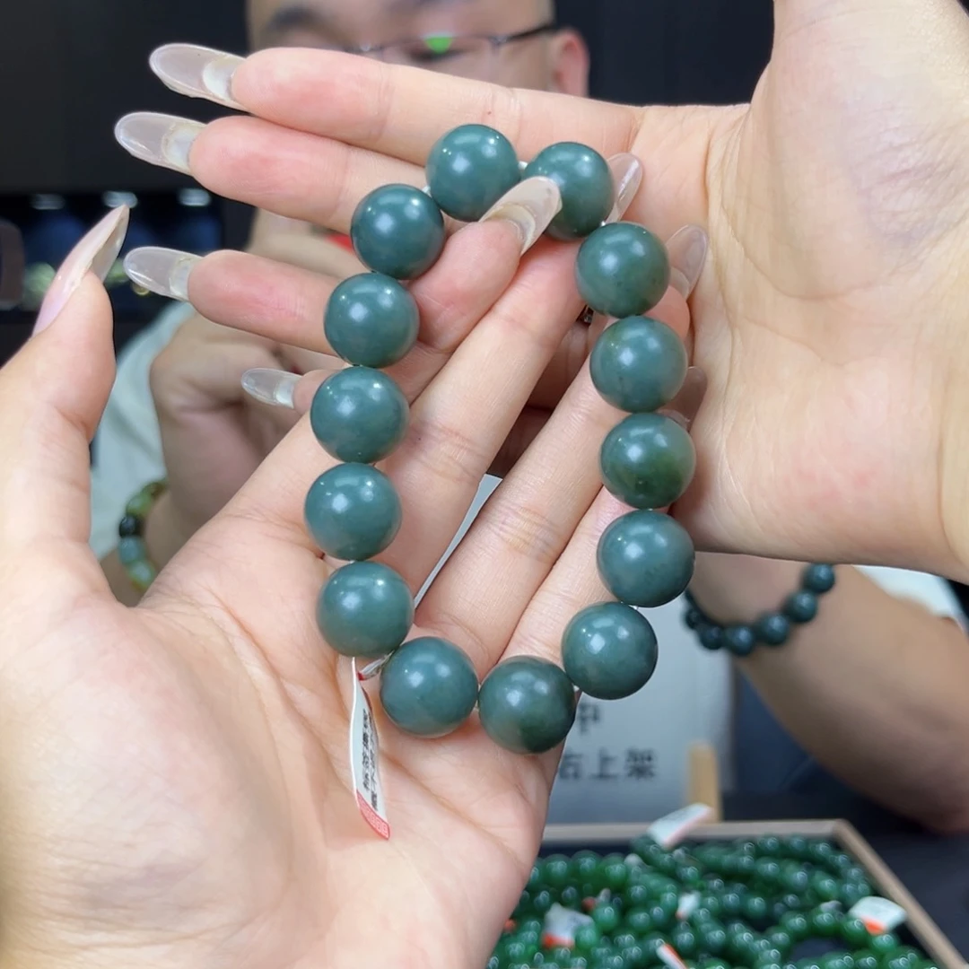 手串未镶嵌和田玉纯天然和田玉新疆且末蓝k16