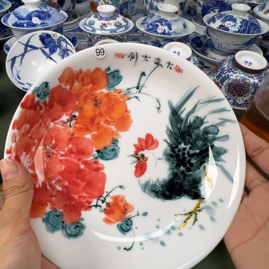 陶瓷景德镇纯手工纯手绘茶具木木99