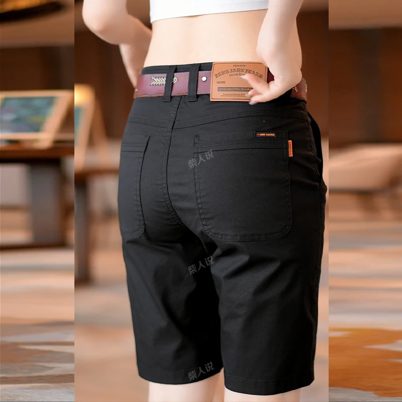 黑色凉感男士五分休闲短裤2025年夏季薄款时尚百搭高级感裤子男装