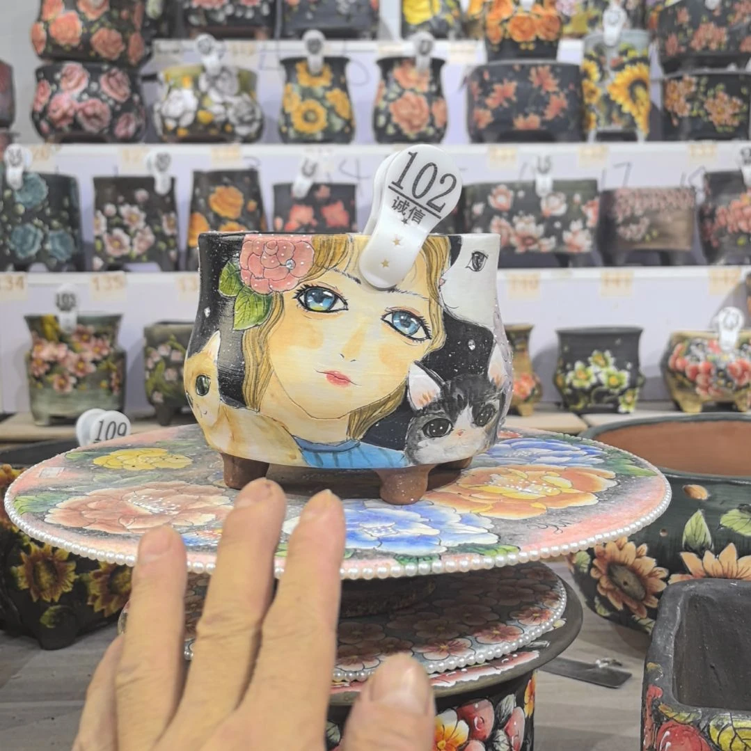 花盆红泥景德镇花盆