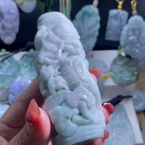 【闪购商品】颈饰未镶嵌翡翠龙柱