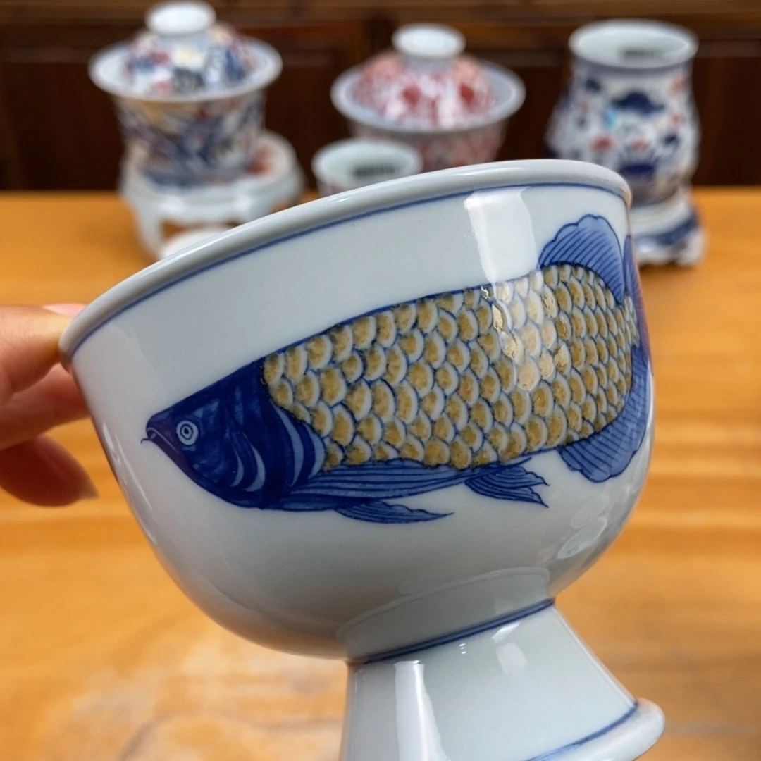 手绘现代茶具非古董