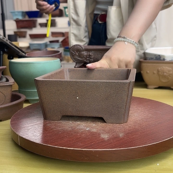 紫砂花盆微瑕紫砂花盆