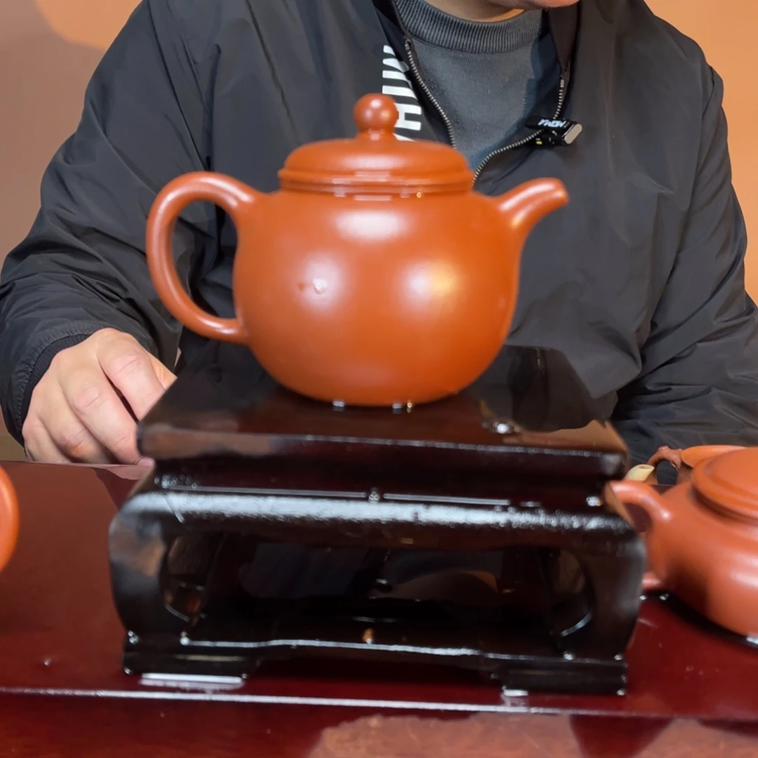 紫砂茶壶高端250cc大红泥袍尊