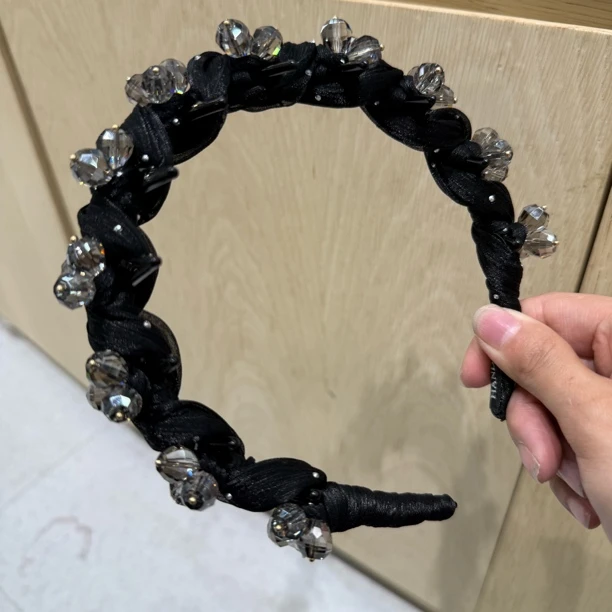 重工款水晶倒梳发箍