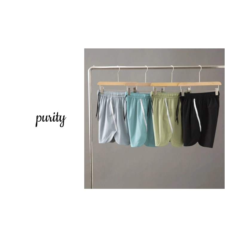 夏季男士户外运动短裤两侧织带速干运动沙滩短裤休闲裤薄款9063