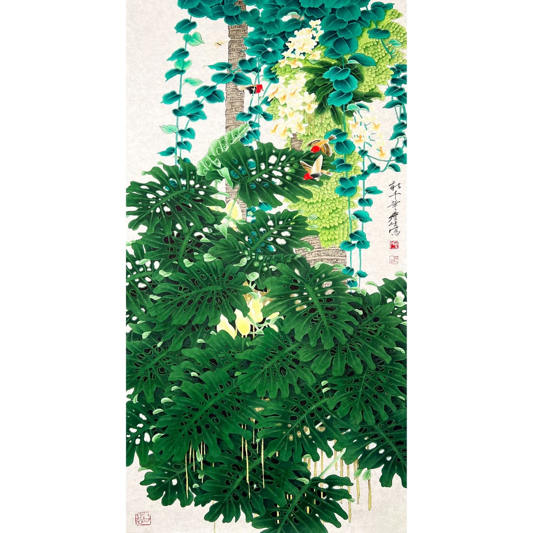 HLR1114-周彦生绘画软片135x65cm/约8平尺