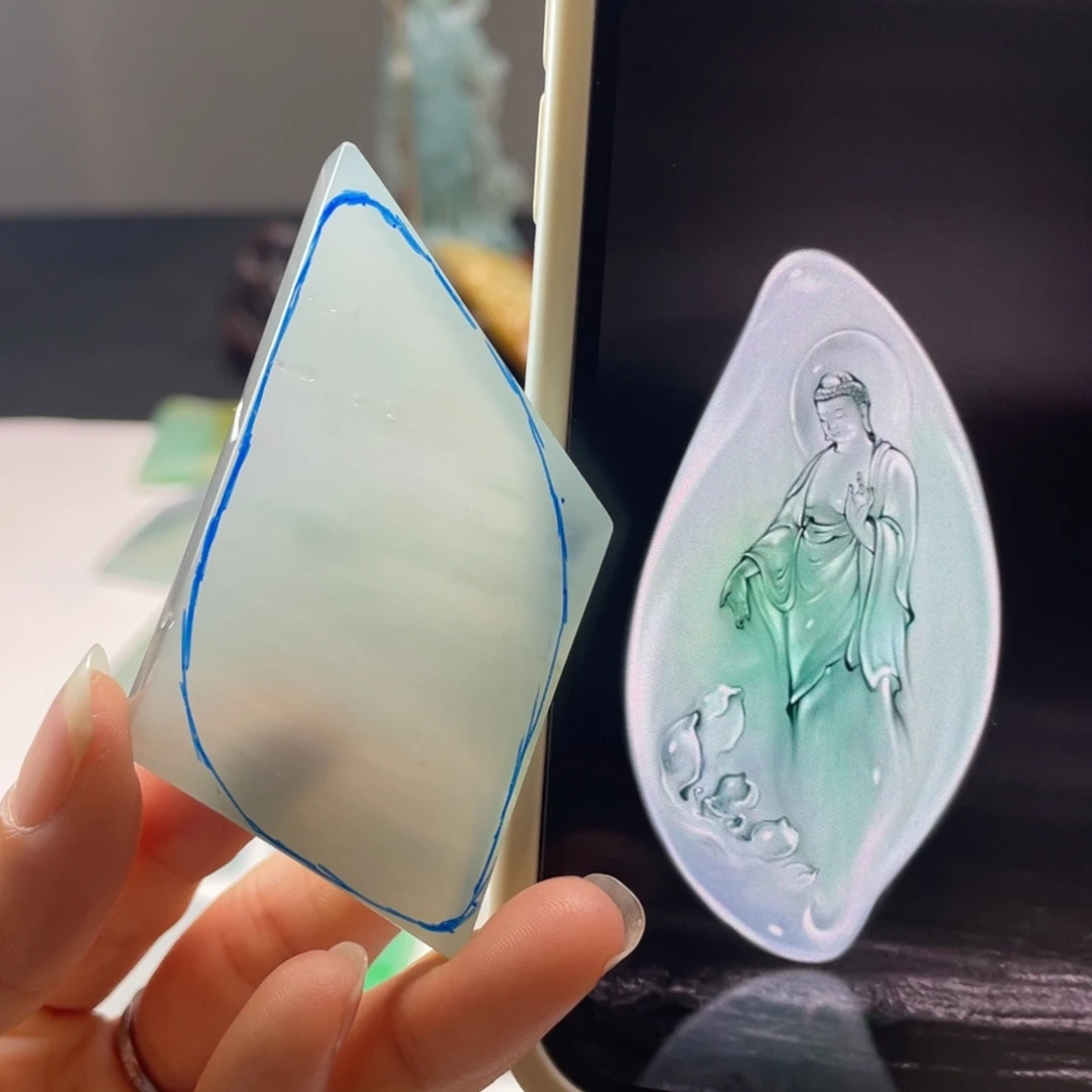 定制翡翠未镶嵌包工