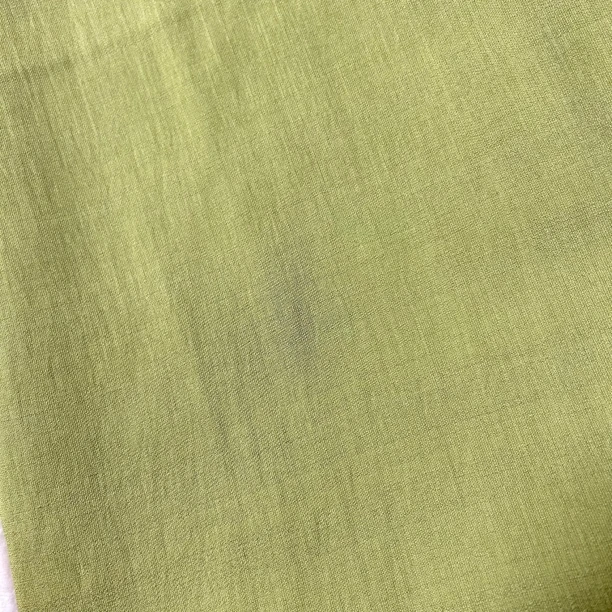 绿色天丝竹节亚麻布料