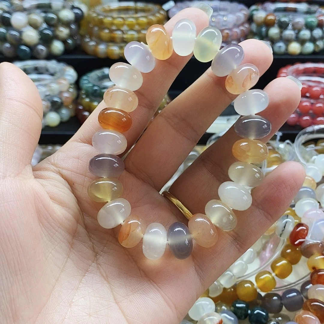 溯***溪玛瑙/玉髓车挂未镶嵌