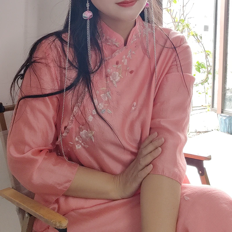 姑苏城服饰-春夏百搭长款民族风气质连衣裙152040