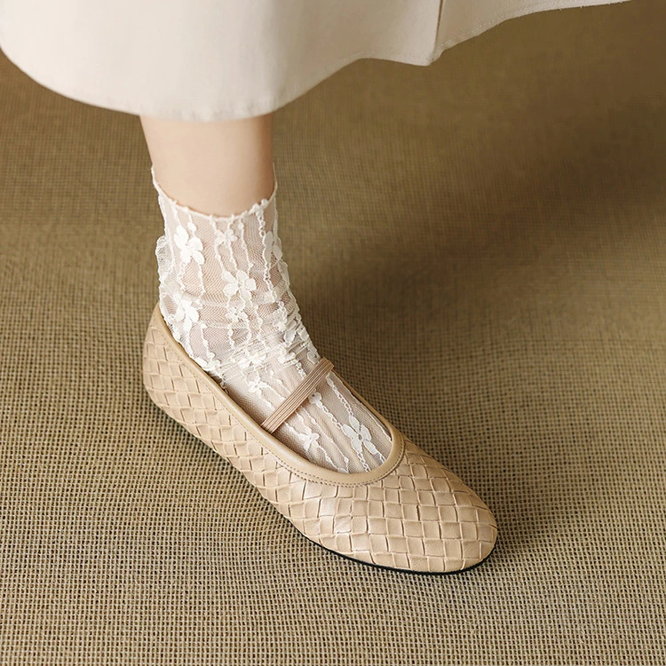 DQ时尚凉鞋-1044浅杏色