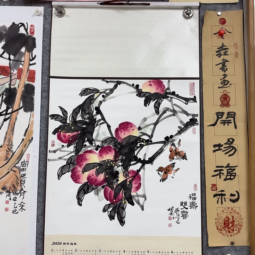 国画手绘花鸟国画作品…．