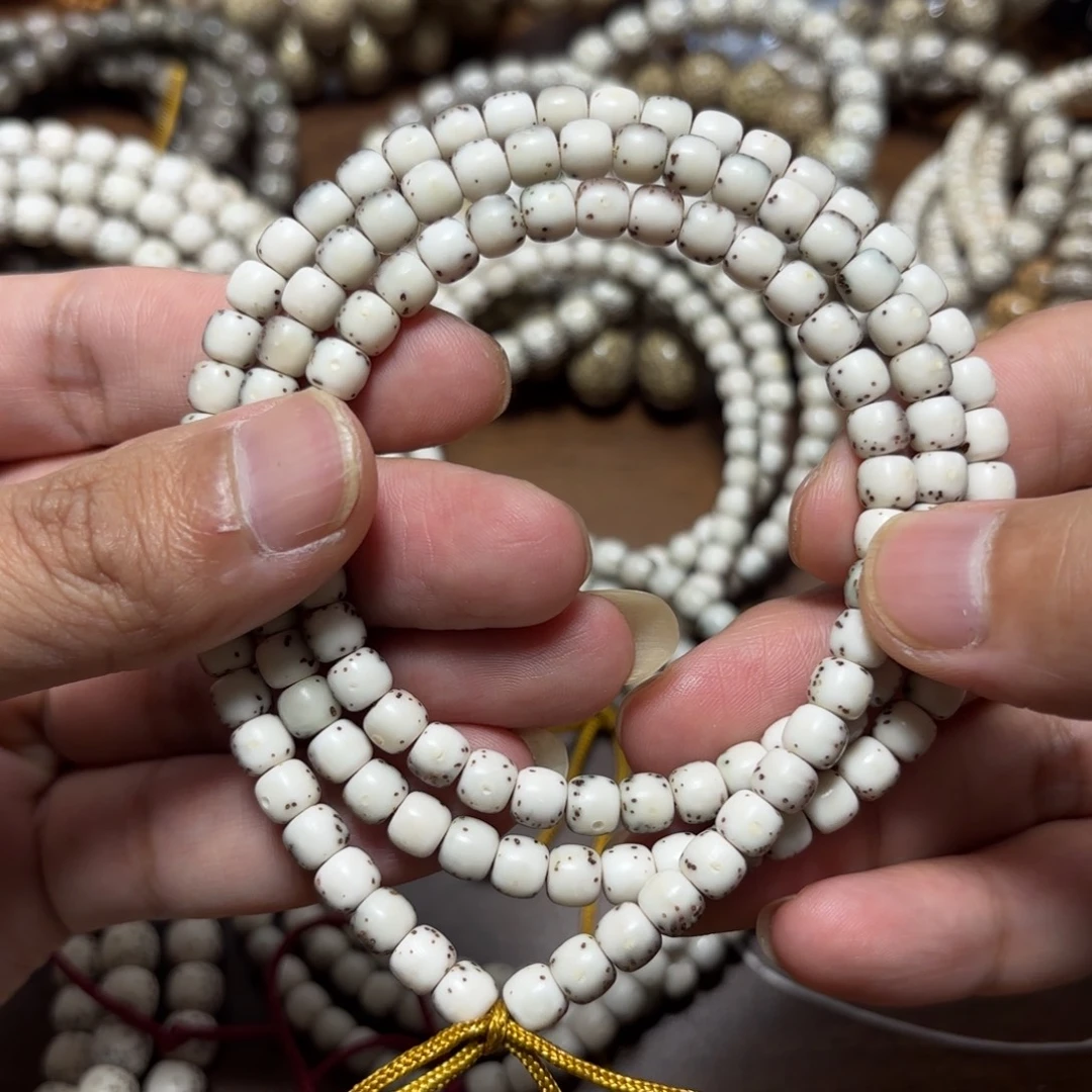 @***爷手串星月菩提星月石玉料6*5河豚