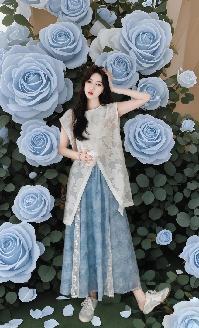 夏日高级氛围时尚穿搭新款超仙气质上衣清冷系禅意衣服女慵懒女装