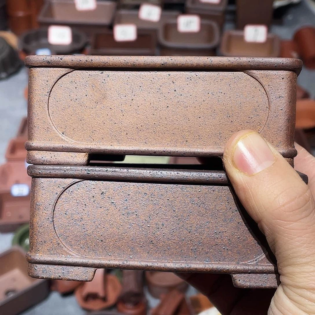 紫砂紫砂小盆2只9*6*3