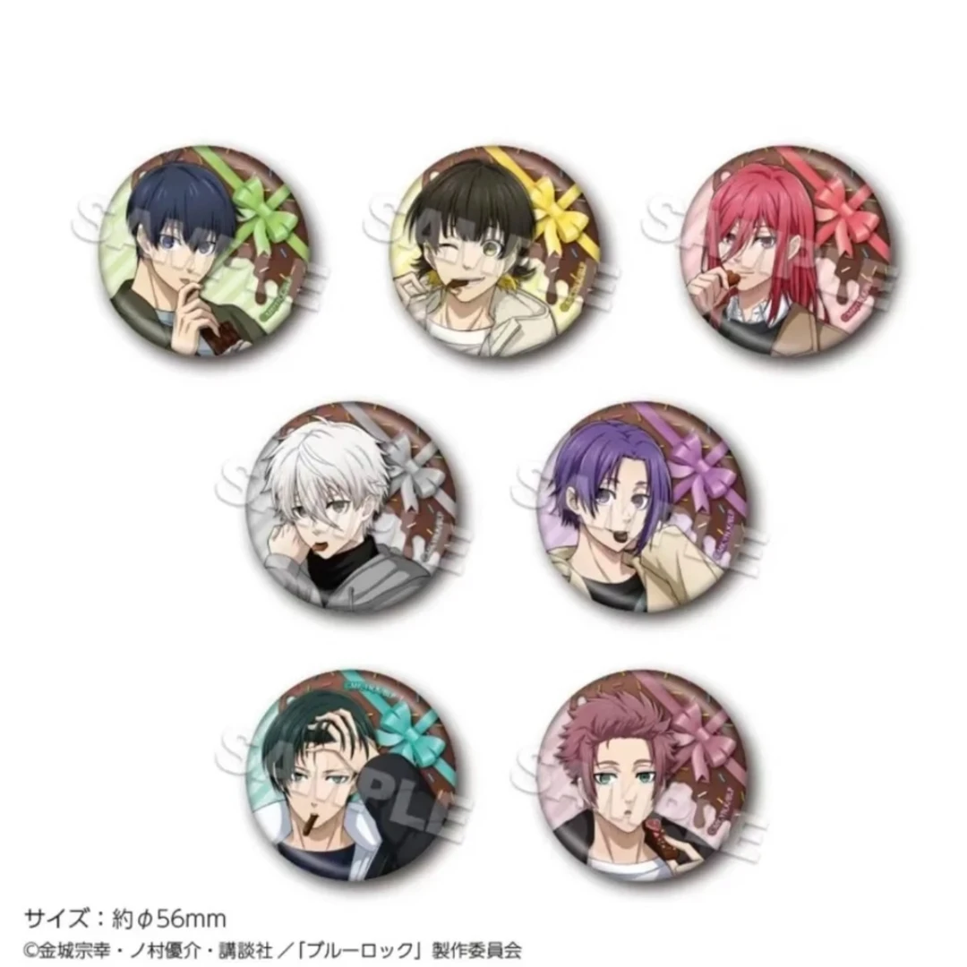 【拆包日谷】《蓝色监狱》巧克力圆 玻璃闪吧唧徽章盲盒