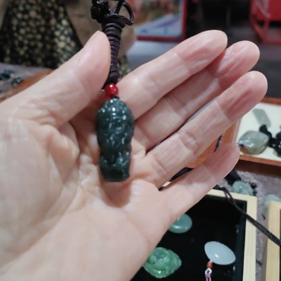 和田玉（青玉）未镶嵌颈饰