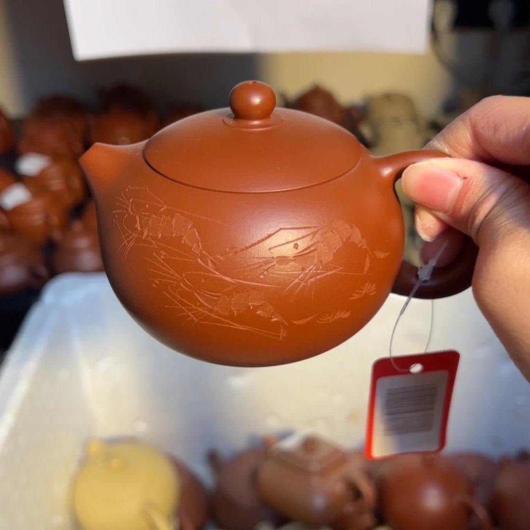 紫砂茶壶宜兴紫砂壶朱泥