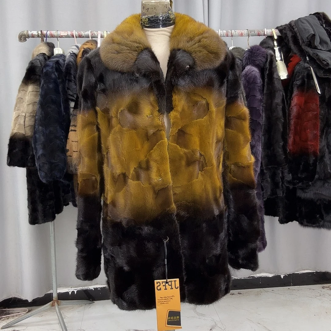水貂拼貂真皮真毛
