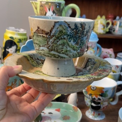 炉景德镇釉下手绘陶瓷