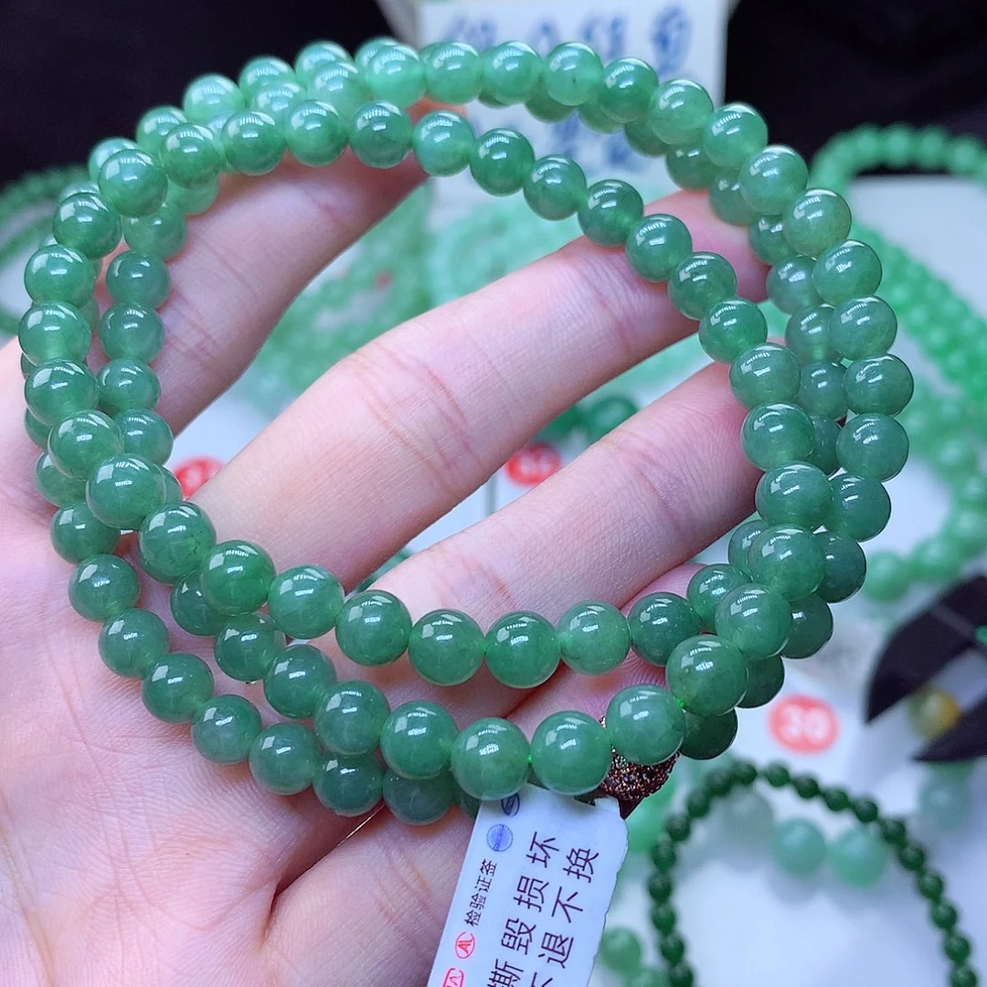 翡翠毛衣链未镶嵌