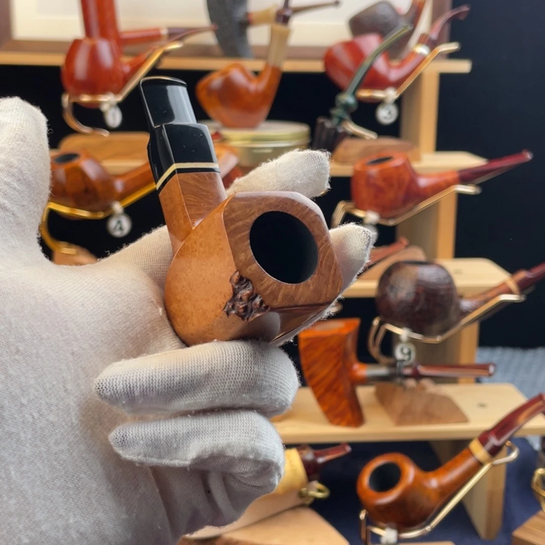 石楠木手工烟斗暖