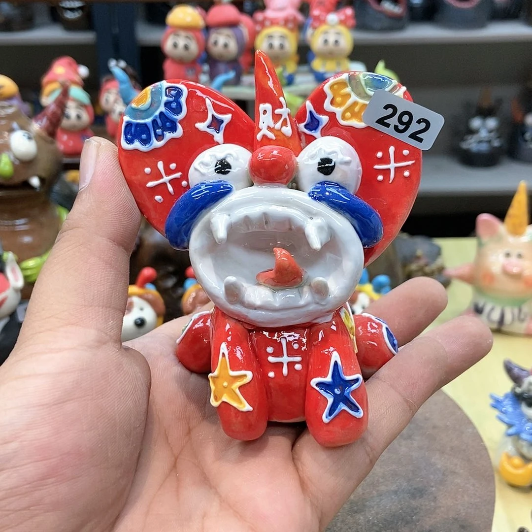 摆件直播间手工抽象陶瓷摆件微瑕福利292