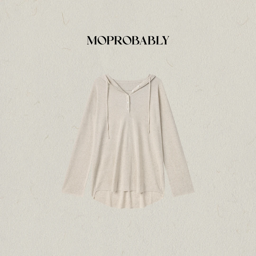 Moprobably李予诺「随心」"亚麻+莱赛尔"毛衫短裤L5376031+L5379001