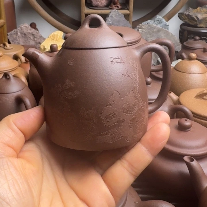 紫砂茶壶170cc秦权嫩底槽清