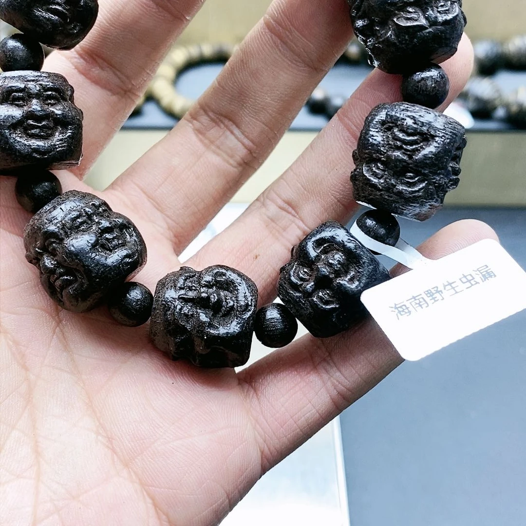 乌木类手串/手链a78虫漏