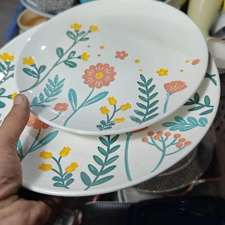 瓷片陶瓷餐具杯碗盘微瑕介意慎拍.满15.9元包邮