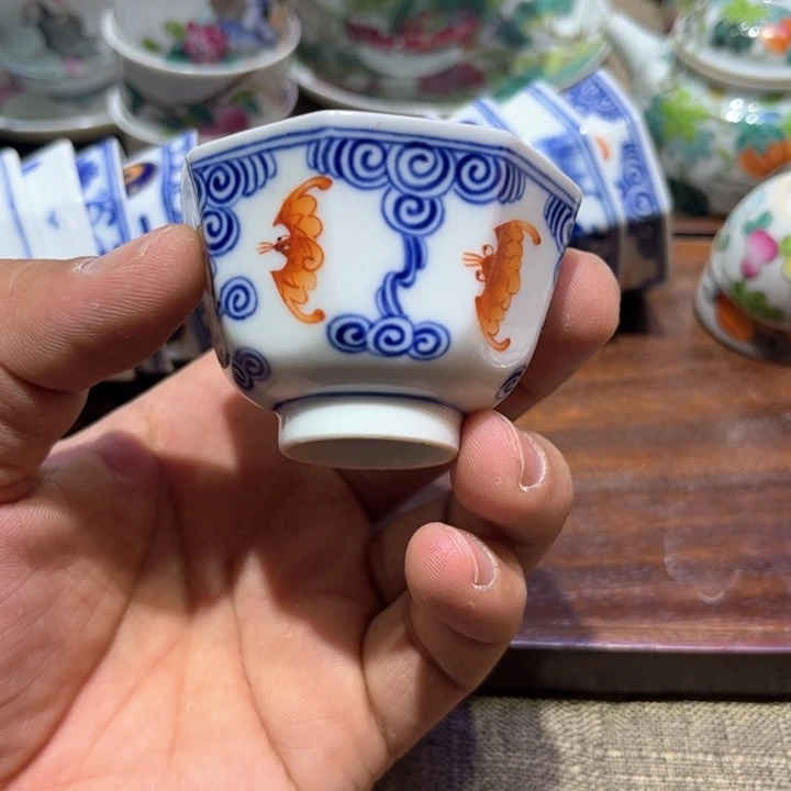 纯手绘精品盖碗杯