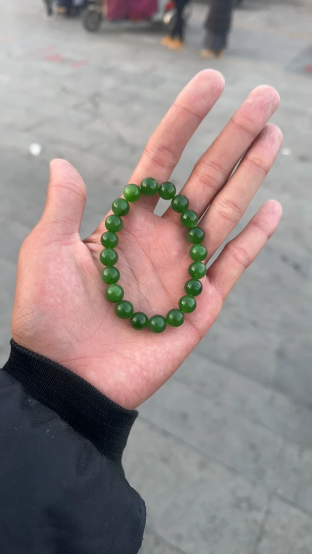 和田玉俄罗斯碧玉卡10 纯天然