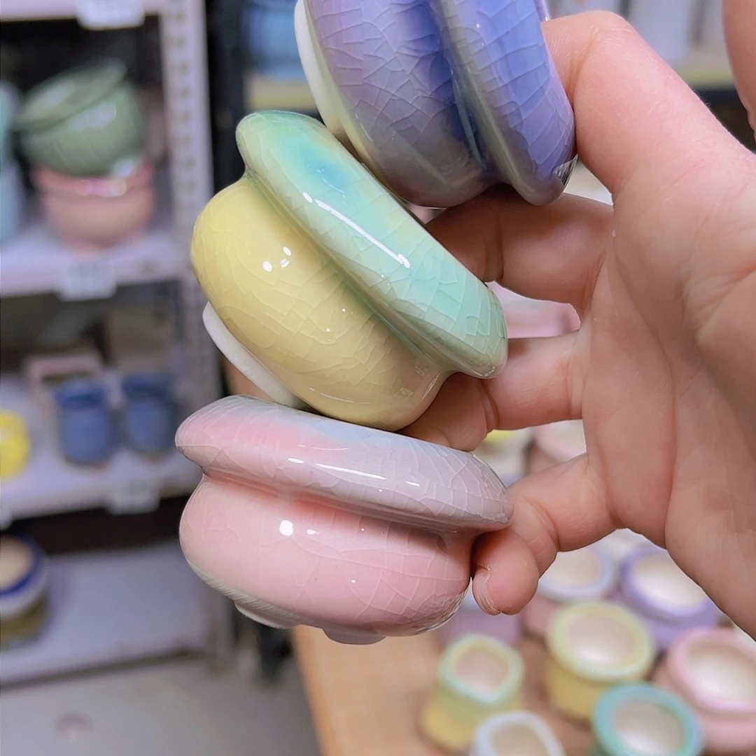 红陶陶瓷花盆当场满12包邮