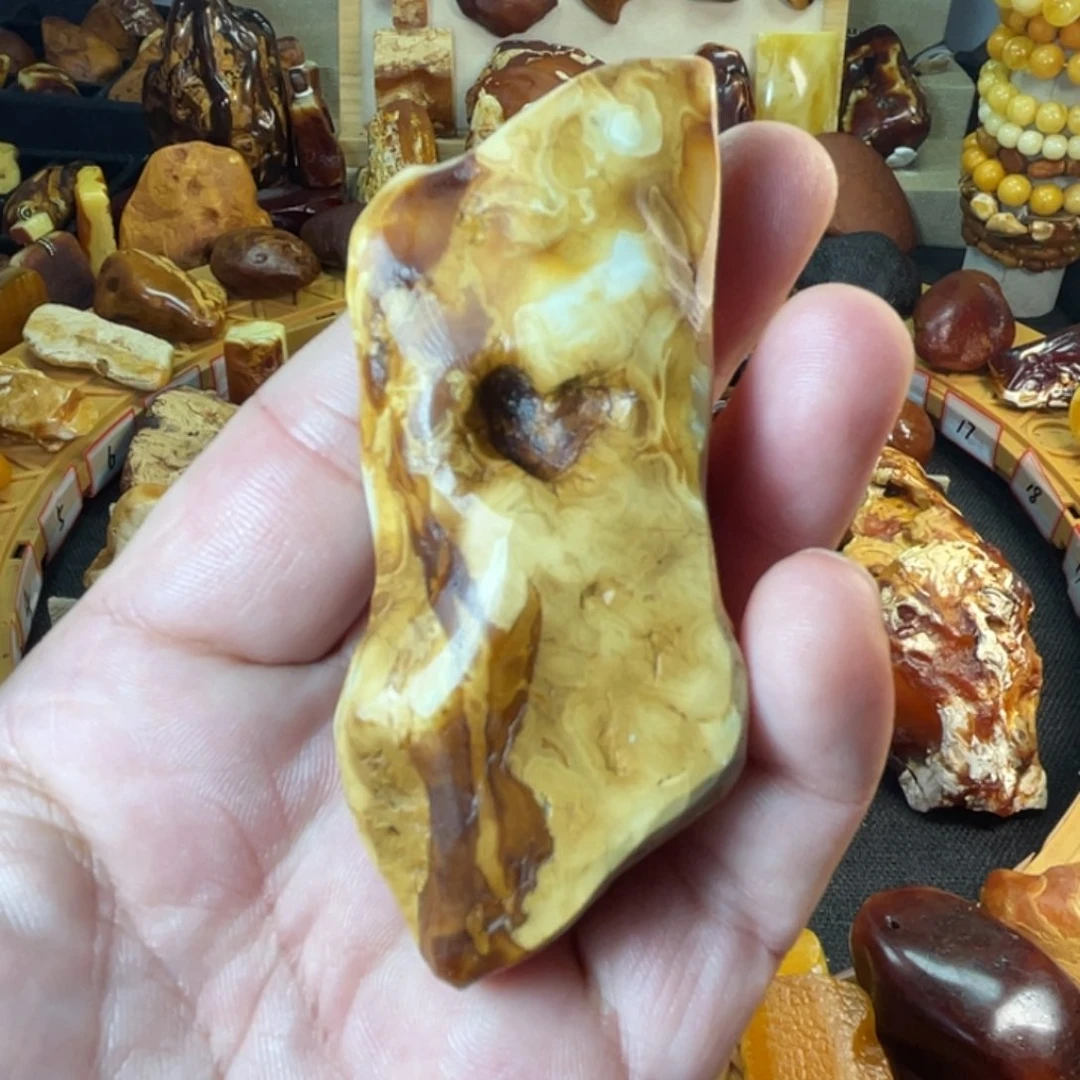 裸石琥珀未镶嵌我***行天然蜜蜡