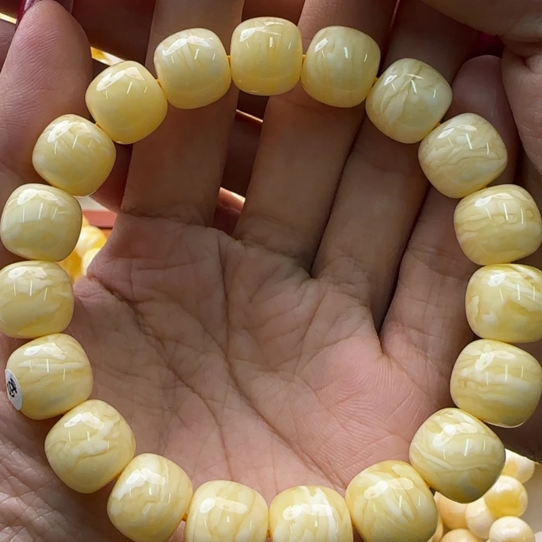 琥珀未镶嵌手链蜜蜡手串