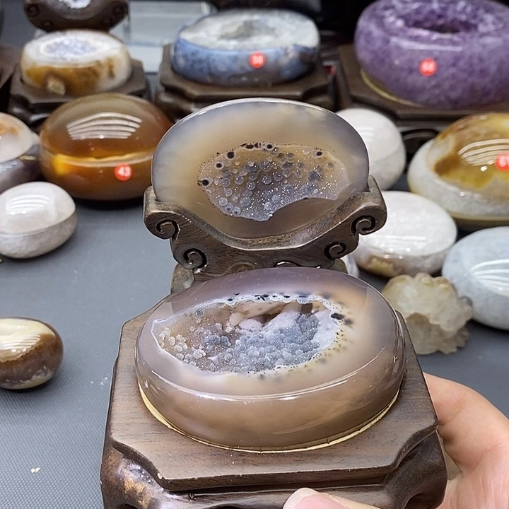 摆件紫晶未镶嵌聚宝盆