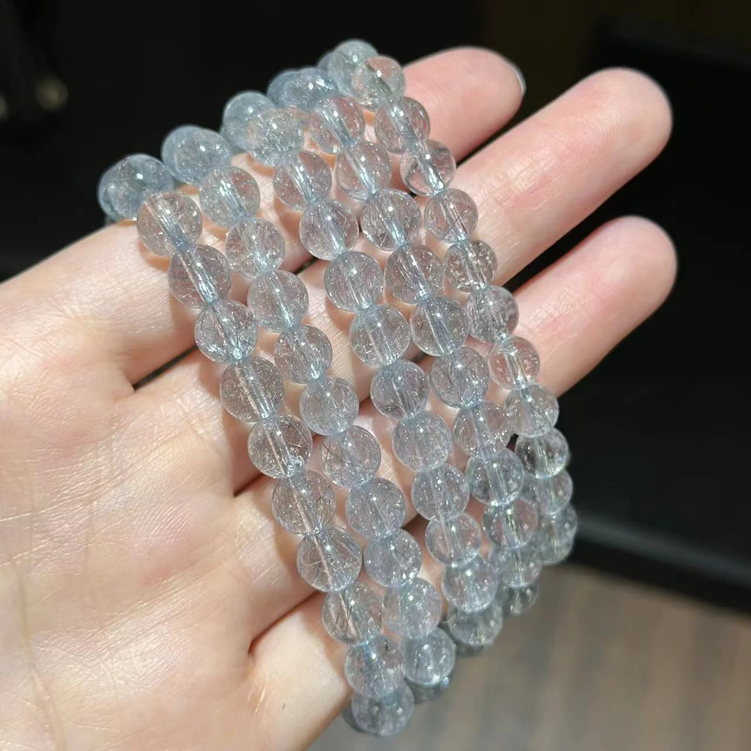 YS8716 发晶水晶 圆珠手链 多样性发其一